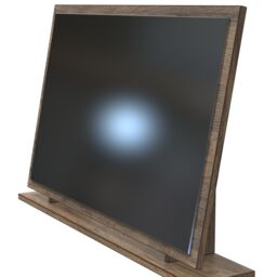 Ready Assembled 2 U Seattle Large Mirror (Ready Assembled) in Dark Brown - thumbnail 4