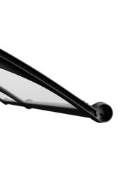 Garden Sanctuary Outdoor Door Canopy Window Awning with Drainage Channel in Grey - thumbnail 9