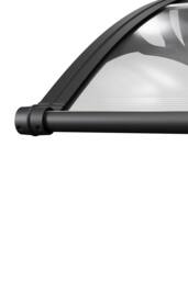 Garden Sanctuary Outdoor Door Canopy Window Awning with Drainage Channel in Grey - thumbnail 7