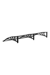 Garden Sanctuary Outdoor Door Canopy Window Awning with Drainage Channel in Grey - thumbnail 5