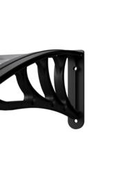 Garden Sanctuary Outdoor Door Canopy Window Awning with Drainage Channel in Grey - thumbnail 8