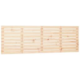 Berkfield Home Wall Headboard 166x3x63 cm Solid Wood Pine in Natural - Size: 166 x 3 x 63 cm - thumbnail 3