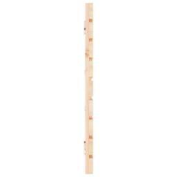 Berkfield Home Wall Headboard 166x3x63 cm Solid Wood Pine in Natural - Size: 166 x 3 x 63 cm - thumbnail 5