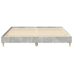 Berkfield Home Durable Bed Frame No Mattress Concrete Grey 200x200 cm Engineered Wood - thumbnail 5