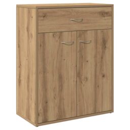 Berkfield Home Sideboard Artisan Oak 60x30x75 cm Engineered Wood in Brown - Size: 60 x 30 x 75 cm - thumbnail 2