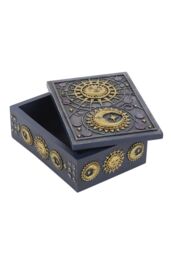 KDMD Sun & Moon Resin Storage Box in Grey - thumbnail 2
