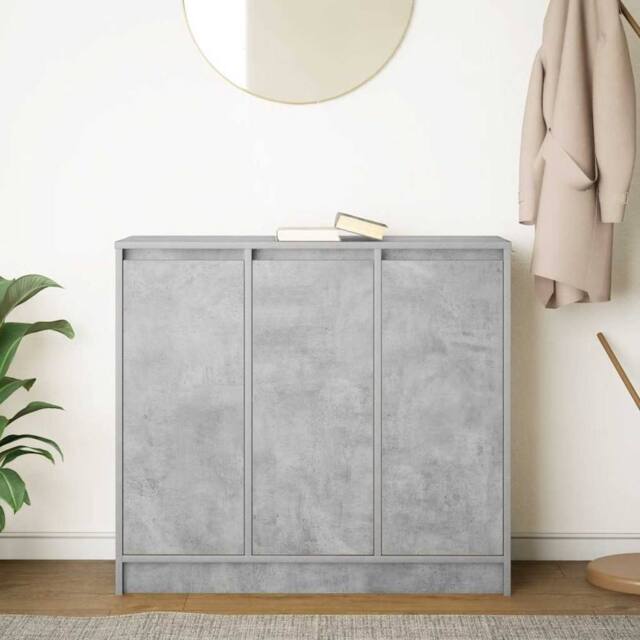 Berkfield Home Sideboard Concrete Grey 85x34x76 cm Engineered Wood - Size: 85 x 34 x 76 cm - image 1