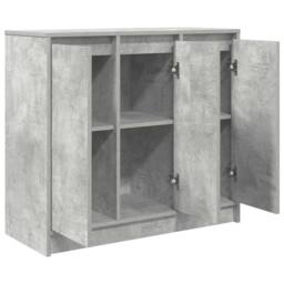 Berkfield Home Sideboard Concrete Grey 85x34x76 cm Engineered Wood - Size: 85 x 34 x 76 cm - thumbnail 5