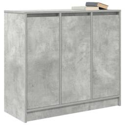 Berkfield Home Sideboard Concrete Grey 85x34x76 cm Engineered Wood - Size: 85 x 34 x 76 cm - thumbnail 4