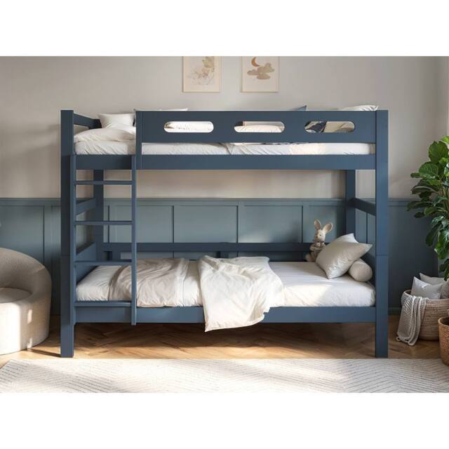 Flair Elijah Detachable Wooden Bunk Bed in Blue - Size: Single - image 1
