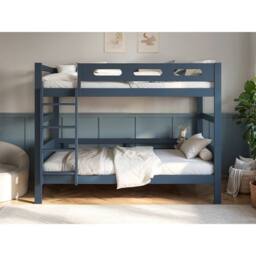 Flair Elijah Detachable Wooden Bunk Bed in Blue - Size: Single - thumbnail 1