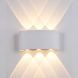Netlighting Modern LED Outdoor Wall Lamp White Warm White 3000K 420lm IP44 - thumbnail 1
