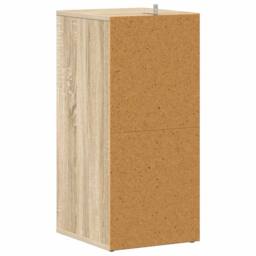 Berkfield Home Shoe Cabinet Sonoma Oak 31.5x35x70 cm Engineered Wood in Light Tan - thumbnail 7