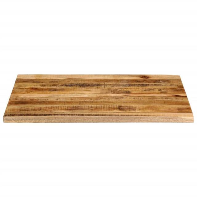 Berkfield Home Table Top 90x80x2.5 cm Live Edge Solid Wood Rough Mango in Brown - image 1