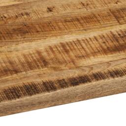 Berkfield Home Table Top 90x80x2.5 cm Live Edge Solid Wood Rough Mango in Brown - thumbnail 7