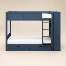 Flair Ruby Wooden Bunk Bed with Storage in Blue - Size: Single - thumbnail 6