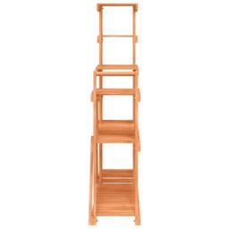 Berkfield Home Elegant Flower Stand 110x25x111 cm Solid Wood Fir in Brown - Size: 110 x 25 x 111 cm - thumbnail 5