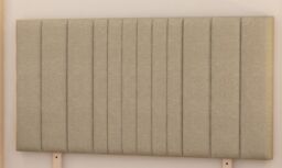 Somnior Alexas 2 Draw Divan Bed Base with Headboard Linen Fabric in Beige - Size: Small Single - thumbnail 4