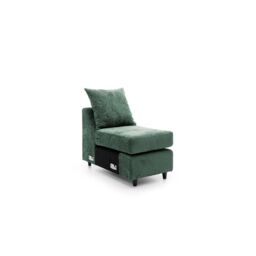 Abakus Direct Harriet Crushed Chenille Extension Unit in Rifle Green - thumbnail 3