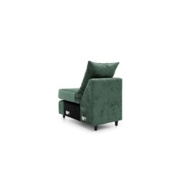 Abakus Direct Harriet Crushed Chenille Extension Unit in Rifle Green - thumbnail 4