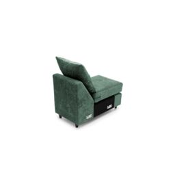 Abakus Direct Harriet Crushed Chenille Extension Unit in Rifle Green - thumbnail 5