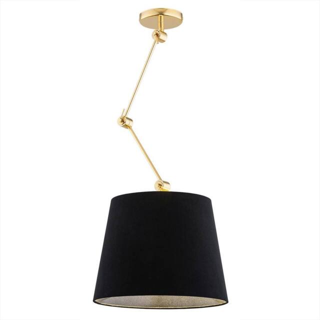 Netlighting Zakyntos Plus Cylindrical Pendant Ceiling Light Black Brass Steel - image 1