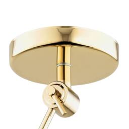 Netlighting Zakyntos Plus Cylindrical Pendant Ceiling Light Black Brass Steel - thumbnail 5