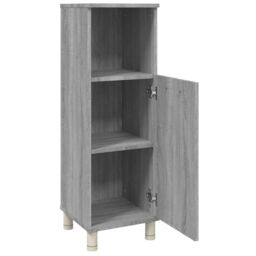 Berkfield Home Bathroom Cabinet Grey Sonoma 30x30x95 cm Engineered Wood - Size: 30 x 30 x 95 cm - thumbnail 6