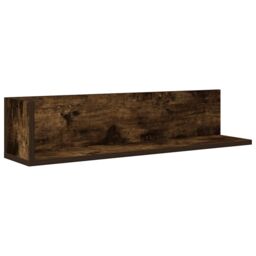 Berkfield Home Wall Shelves 2 pcs Smoked Oak 75x16.5x16.5 cm Engineered Wood in Brown - thumbnail 5