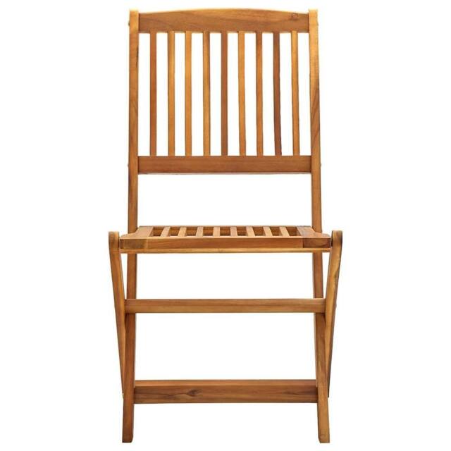 Berkfield Home Durable Folding Outdoor Chairs 4 pcs Solid Acacia Wood in Brown - image 1