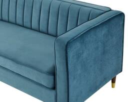 Home Detail Thomas 3 Seater Velvet Sofa in Blue - thumbnail 3