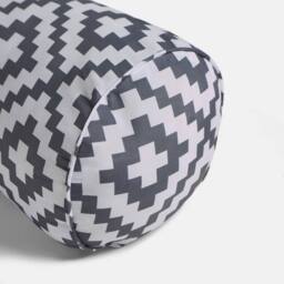 OHS Geometric Garden Bolster Cushion Outdoor Pillow Back Neck Support in Grey - thumbnail 5