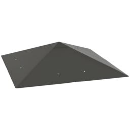OUTSUNNY 3 x 3(m) Gazebo Canopy Replacement Cover with Drain Holes, Grey - thumbnail 2