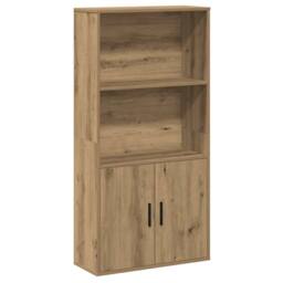 Berkfield Home Bookcase Artisan Oak 60x24x120 cm Engineered Wood in Brown - Size: 60 x 24 x 120 cm - thumbnail 1