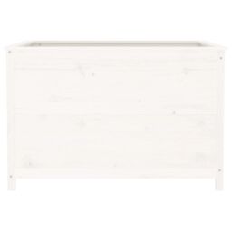 Berkfield Home Garden Raised Bed White 119.5x82.5x78 cm Solid Wood Pine - thumbnail 5