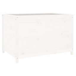 Berkfield Home Garden Raised Bed White 119.5x82.5x78 cm Solid Wood Pine - thumbnail 2