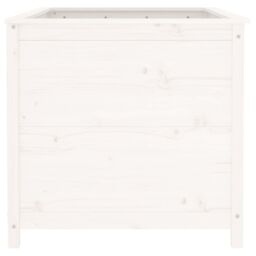 Berkfield Home Garden Raised Bed White 119.5x82.5x78 cm Solid Wood Pine - thumbnail 4