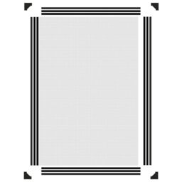 Berkfield Home Magnetic Insect Screen for Windows Anthracite 80x120 cm in Black - thumbnail 6