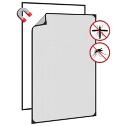 Berkfield Home Magnetic Insect Screen for Windows Anthracite 80x120 cm in Black - thumbnail 4