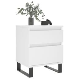 Berkfield Home Bedside Cabinets 2 pcs White 40x35x50 cm Engineered Wood - Size: 40 x 35 x 50 cm - thumbnail 4