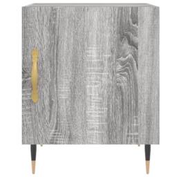Berkfield Home Modern Bedside Cabinets 2 pcs Grey Sonoma 40x40x50 cm Engineered Wood - Size: 40 x 40 x 50 cm - thumbnail 5