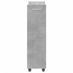Berkfield Home Cabinet with Wheels Concerte Grey 60x22x79 cm Engineered Wood - Size: 60 x 22 x 79 cm - thumbnail 6