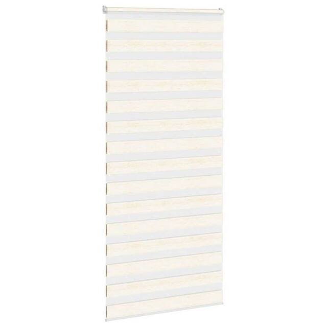 Berkfield Home Elegant Zebra Blind Marble Beige 100x200 cm Fabric Width 95.9 cm - image 1