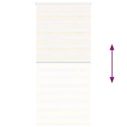 Berkfield Home Elegant Zebra Blind Marble Beige 100x200 cm Fabric Width 95.9 cm - thumbnail 5