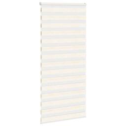 Berkfield Home Elegant Zebra Blind Marble Beige 100x200 cm Fabric Width 95.9 cm - thumbnail 1