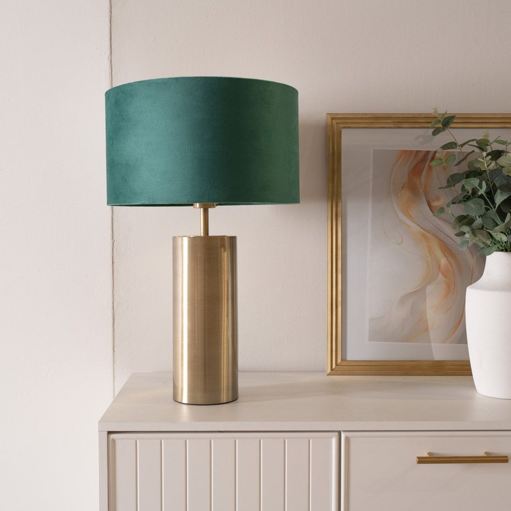 Graham And Green Gold Gingko Leaf Table Lamp With Shade By Graham - View #12
