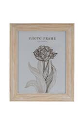 KDMD Isla 8x10 Photo Frame Warm Wood Finish in White