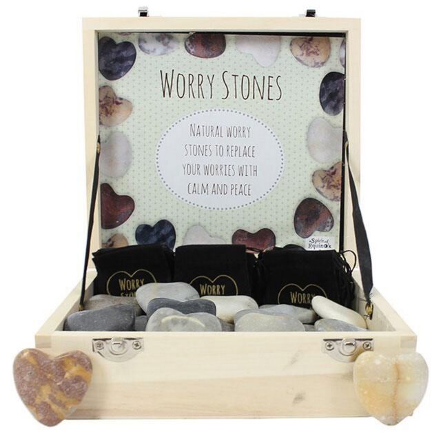 Something Different Heart Worry Stones (Box Of 36) in Black - image 1
