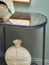 Orsina Rectangular Coffee Table, Ample Storage Modern Console Table, Easy To Maintain Console Table With Storage in Black - thumbnail 2