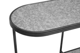 Orsina Rectangular Coffee Table, Ample Storage Modern Console Table, Easy To Maintain Console Table With Storage in Black - thumbnail 3